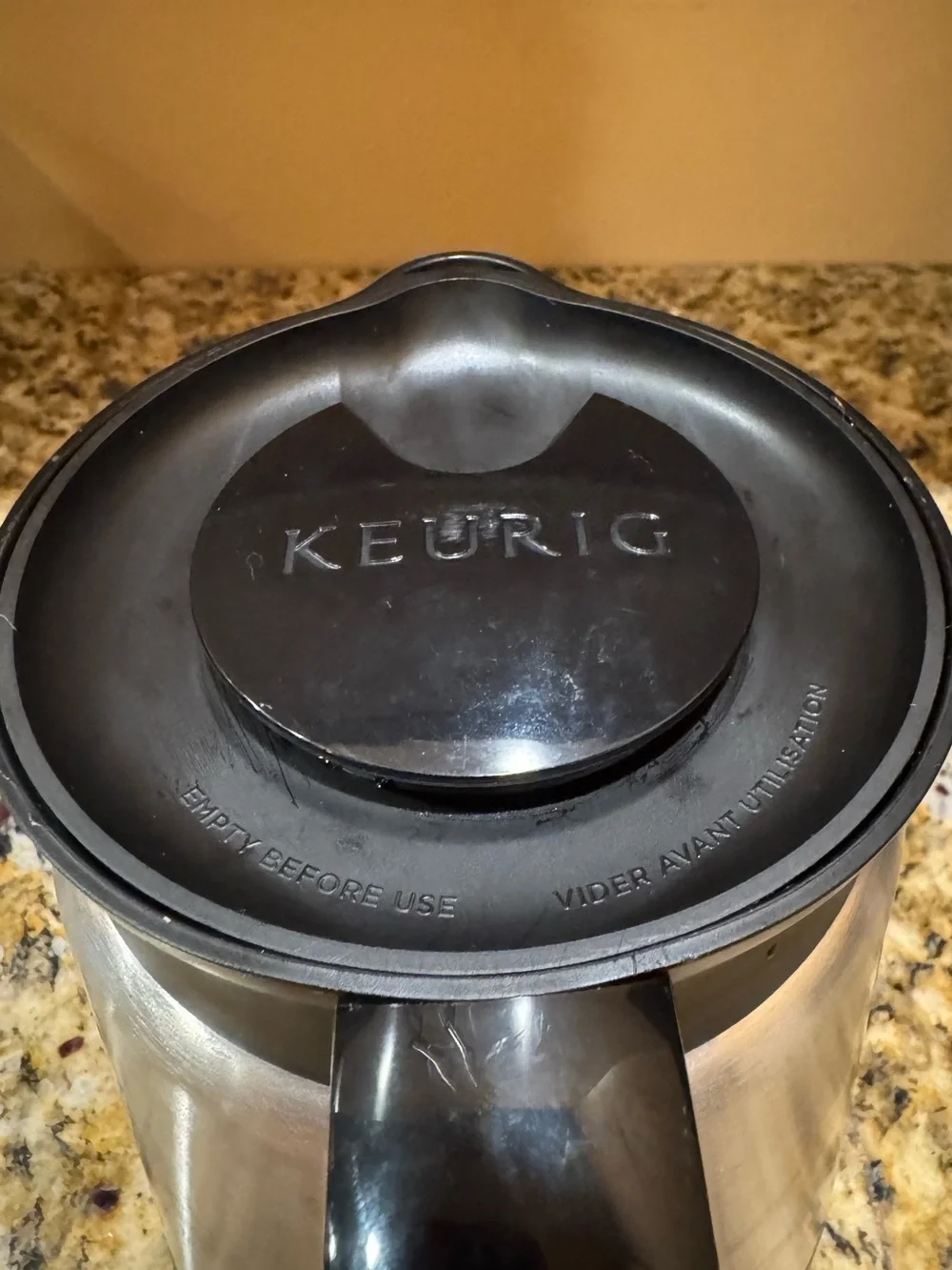 Keurig Brushed Stainless Steel 32oz Coffee Carafe with Lid